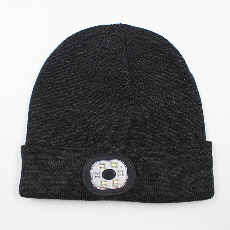 LED light knitted hat