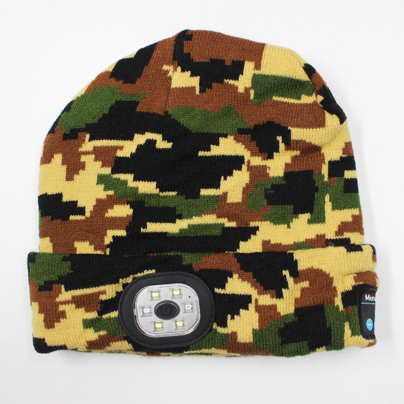 LED light knitted hat