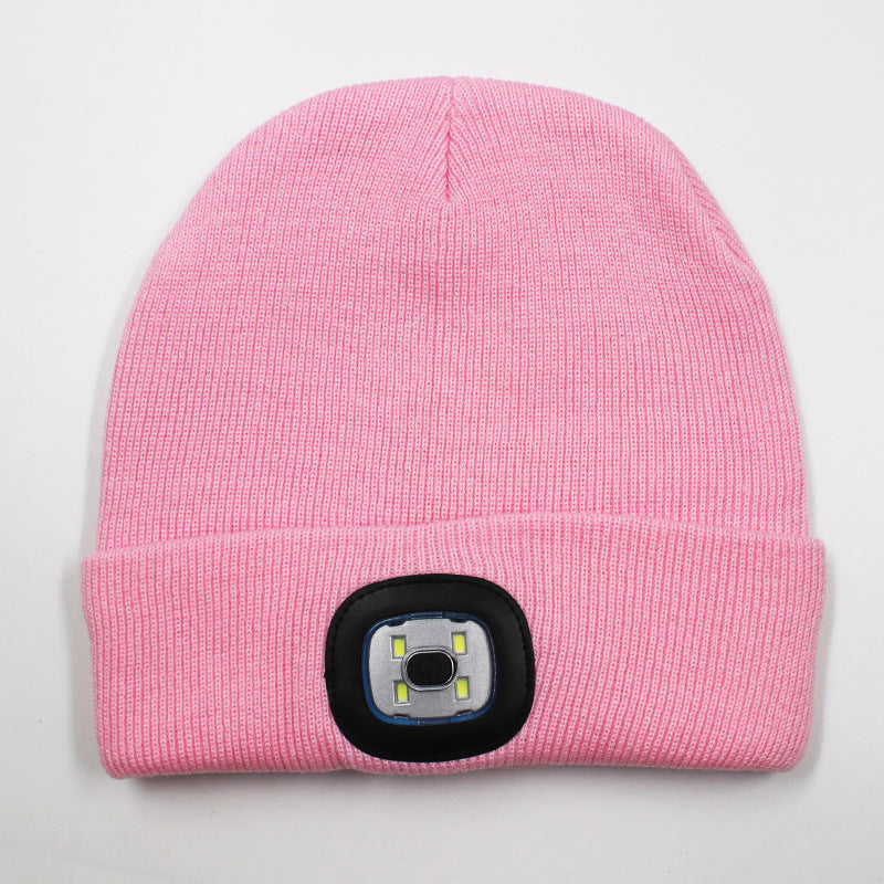 LED light knitted hat