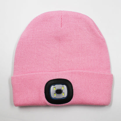 LED light knitted hat