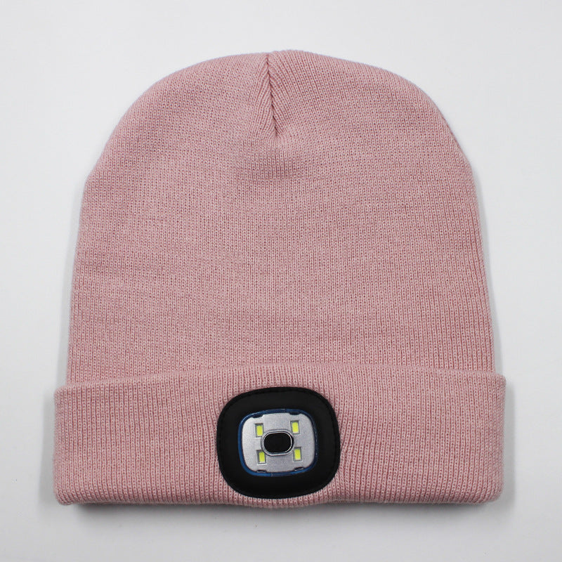 LED light knitted hat