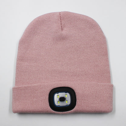 LED light knitted hat