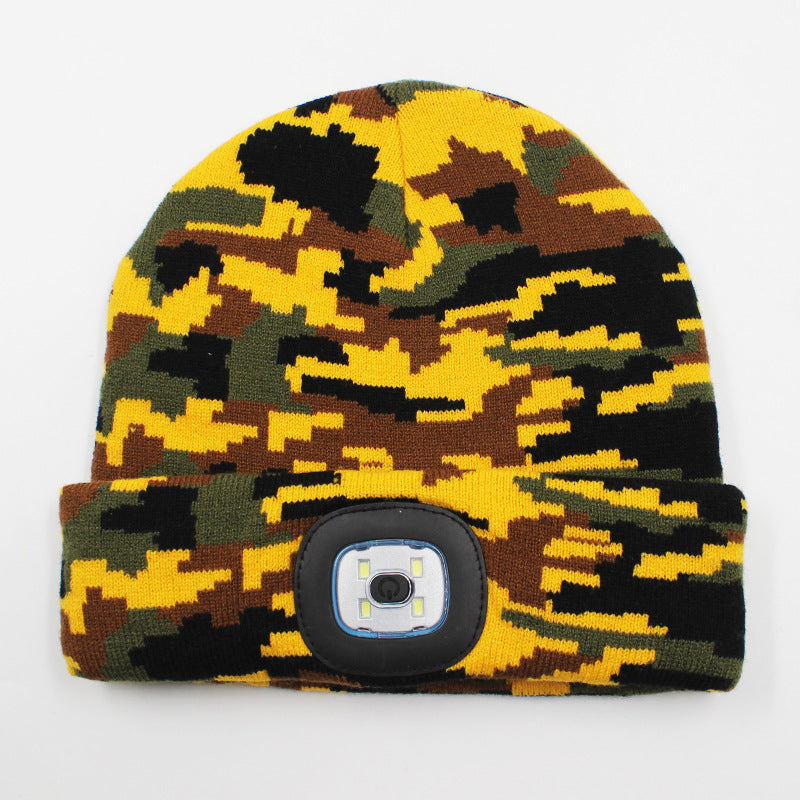 LED light knitted hat