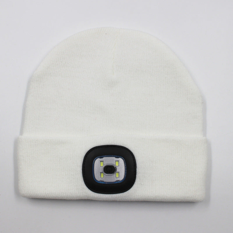LED light knitted hat
