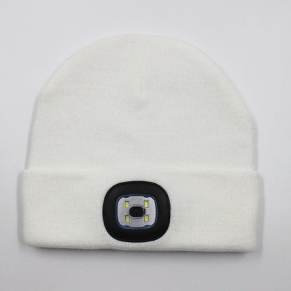LED light knitted hat