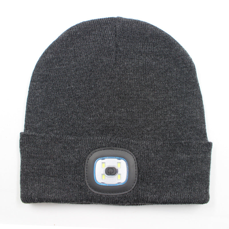 LED light knitted hat