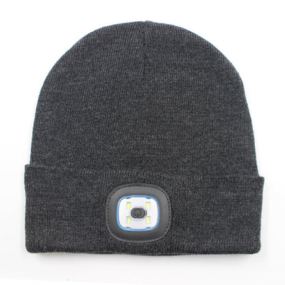LED light knitted hat