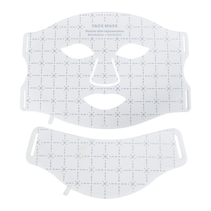 LED Light Therapy Facial Mask with Neck Attachment