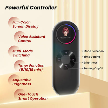 LED Light Therapy Facial Mask with Voice Remote