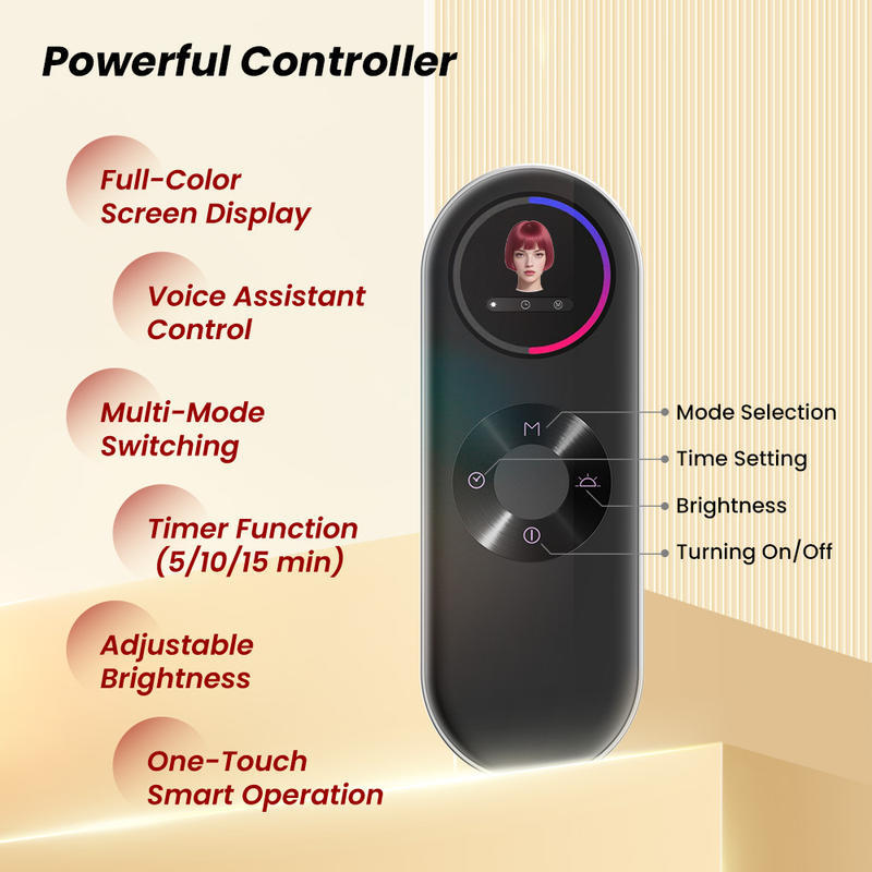 LED Light Therapy Facial Mask with Voice Remote