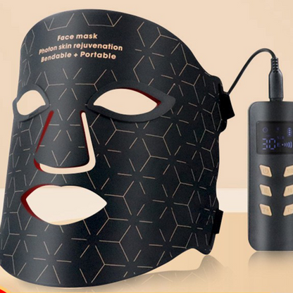 LED Light Therapy Mask with Neck Attachment