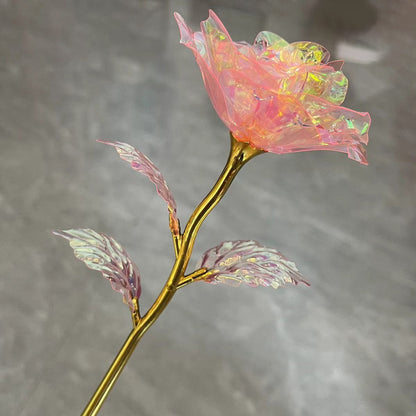 LED Light Up Gold Foil Rose Gift Set