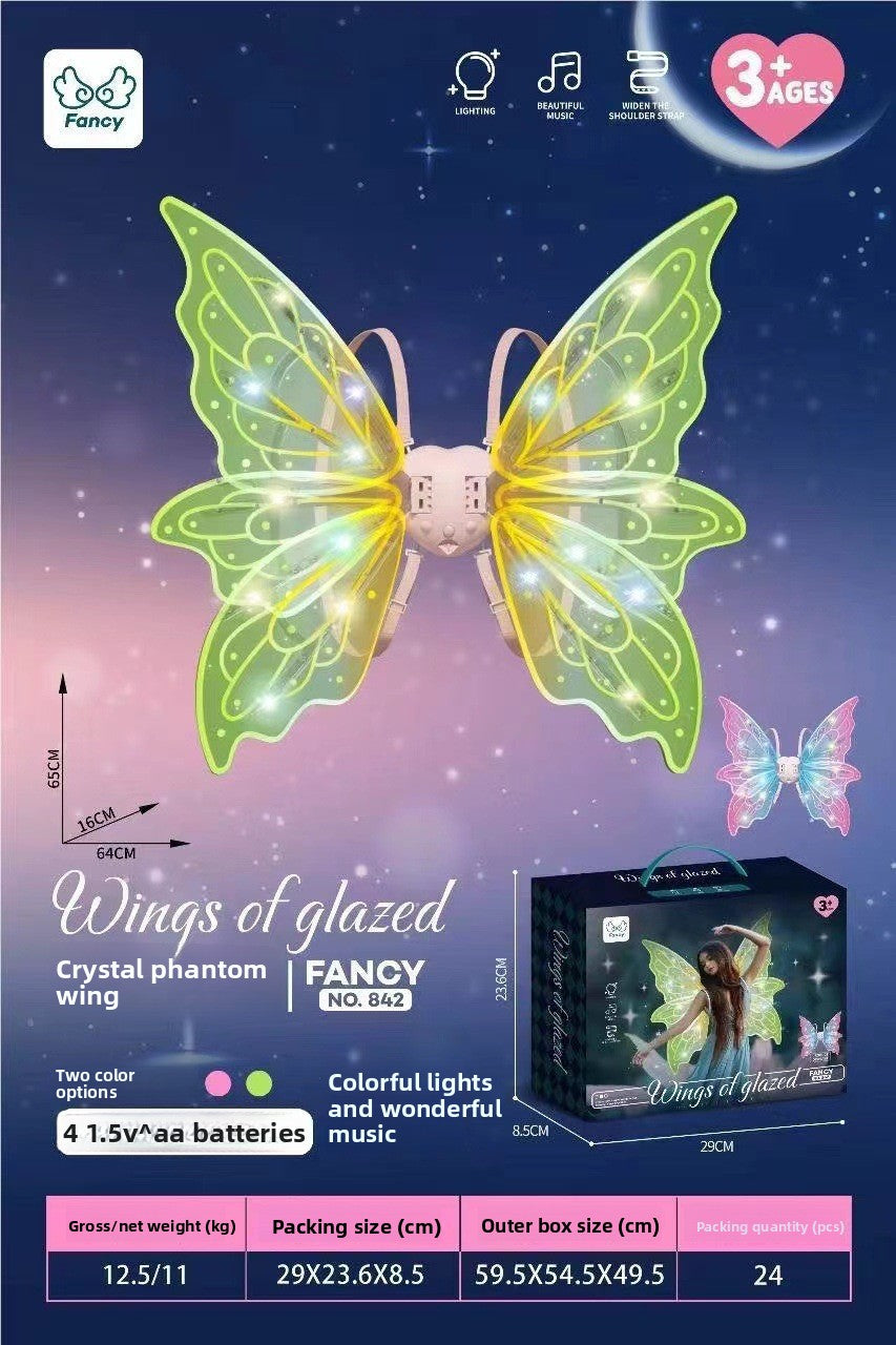 LED Light Up Moving Wings Toy