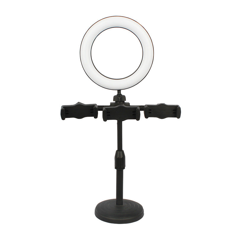 LED live streaming three-camera position fill light bracket