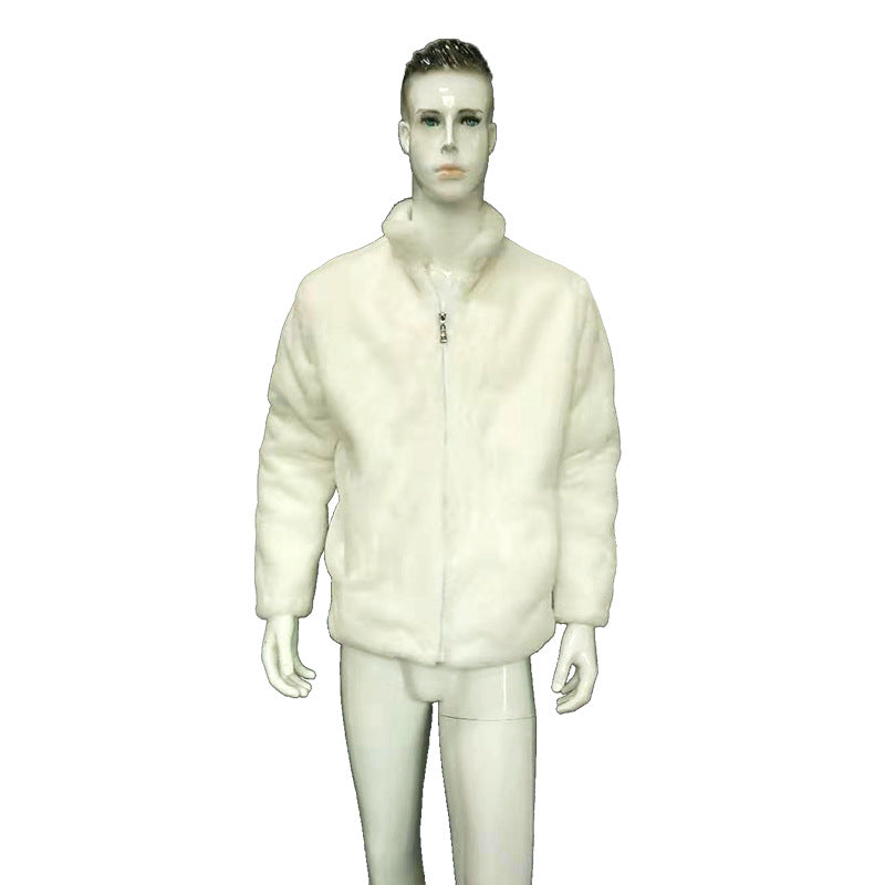 LED Luminous Reflective Faux Fur Jacket