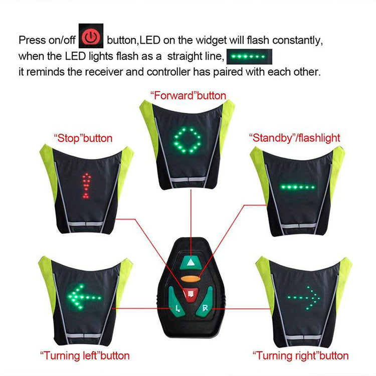 LED Luminous Warning Vest