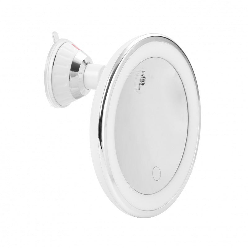 LED makeup mirror with fill light 10X magnification three-color upgrade USB plug-in touch switch