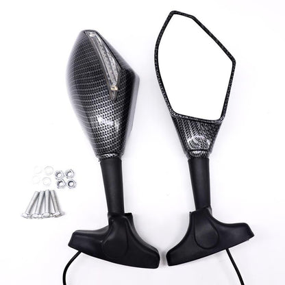LED Motorcycle Rearview Mirror with Turn Signal Light