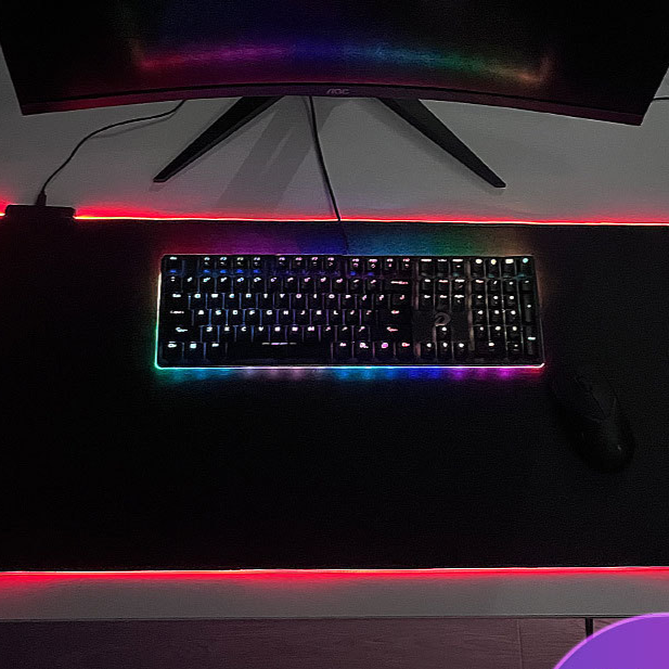 LED mouse pad