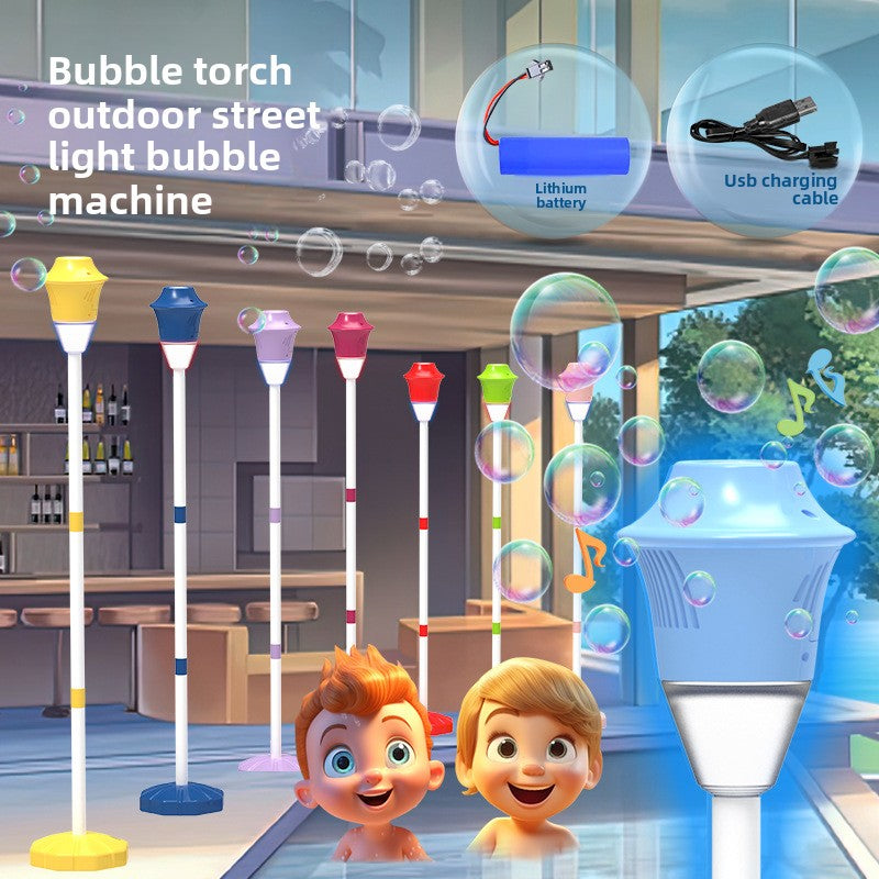 LED Music Bubble Blower Machine