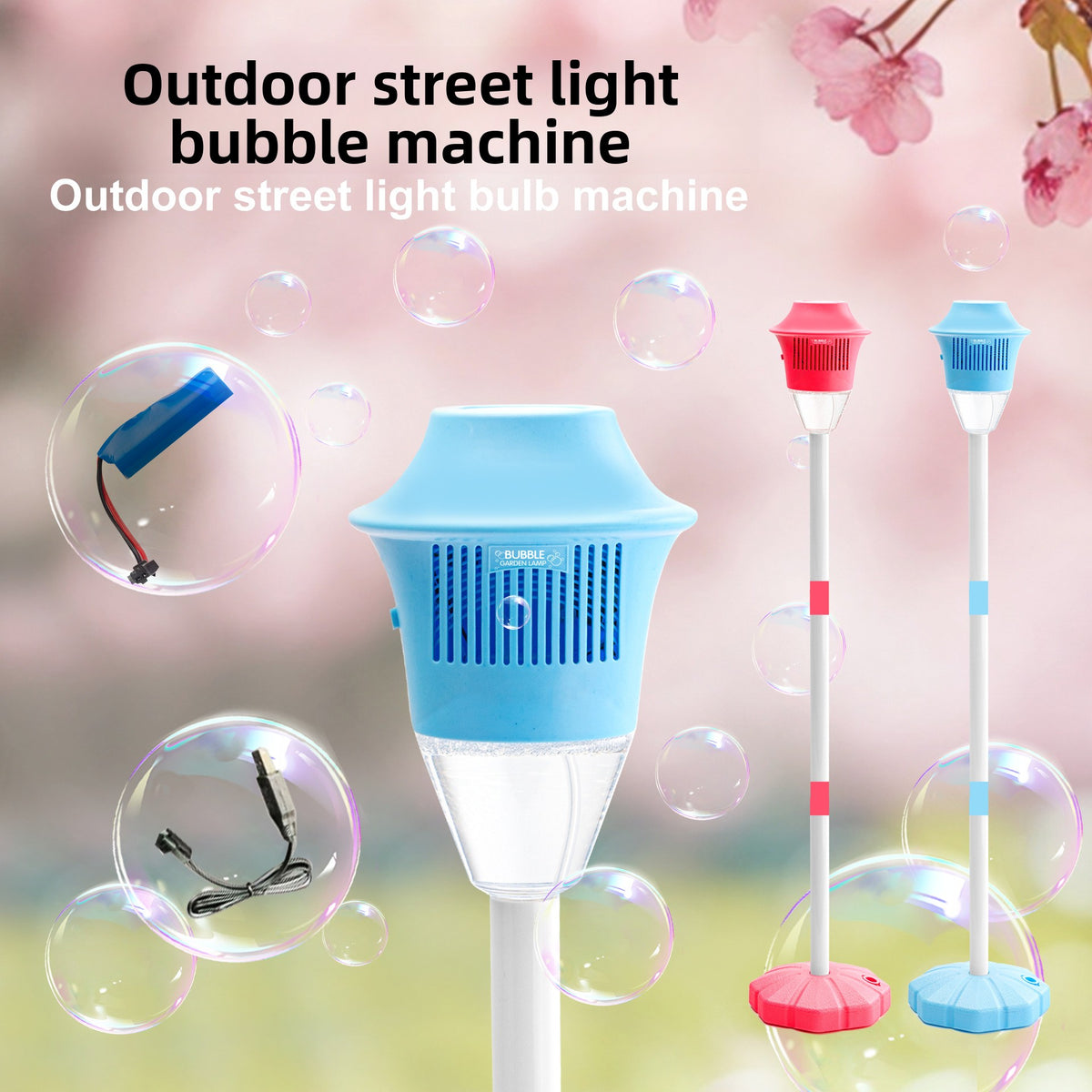 LED Music Bubble Blower Machine
