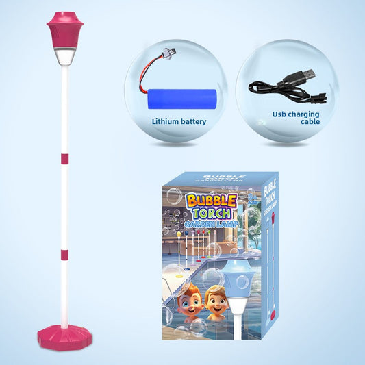LED Music Bubble Machine with Multi-Hole Output