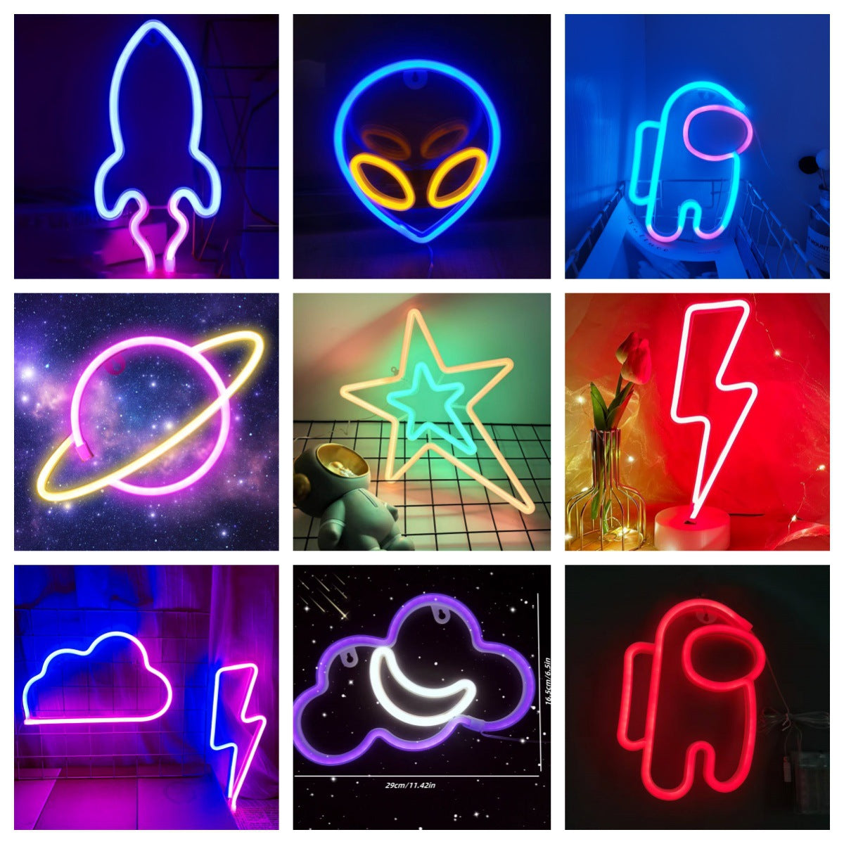 LED Neon Light Space Series Decorative Lamp