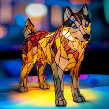LED night light animal statue