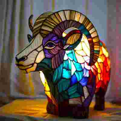 LED night light animal statue