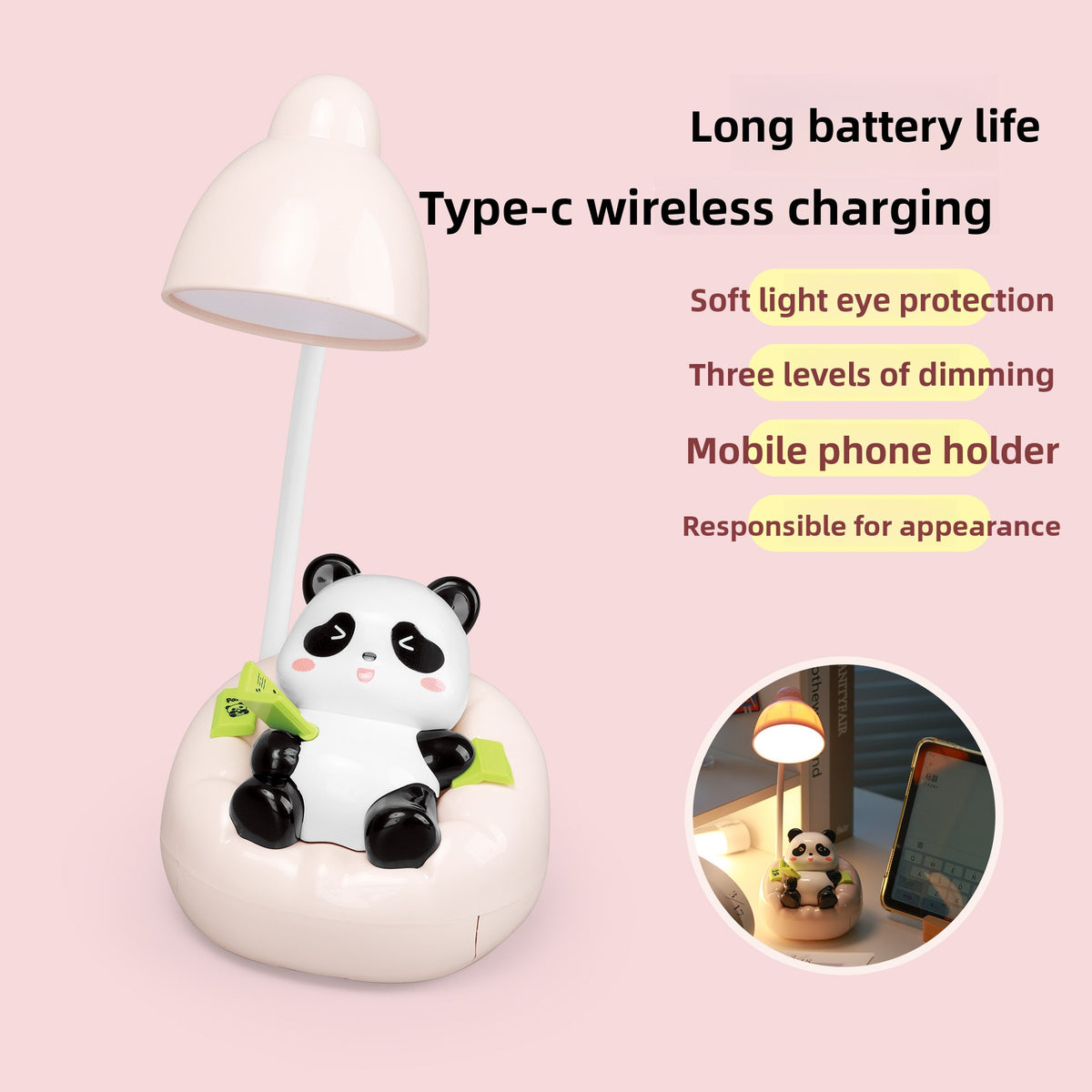 LED Panda Desk Lamp