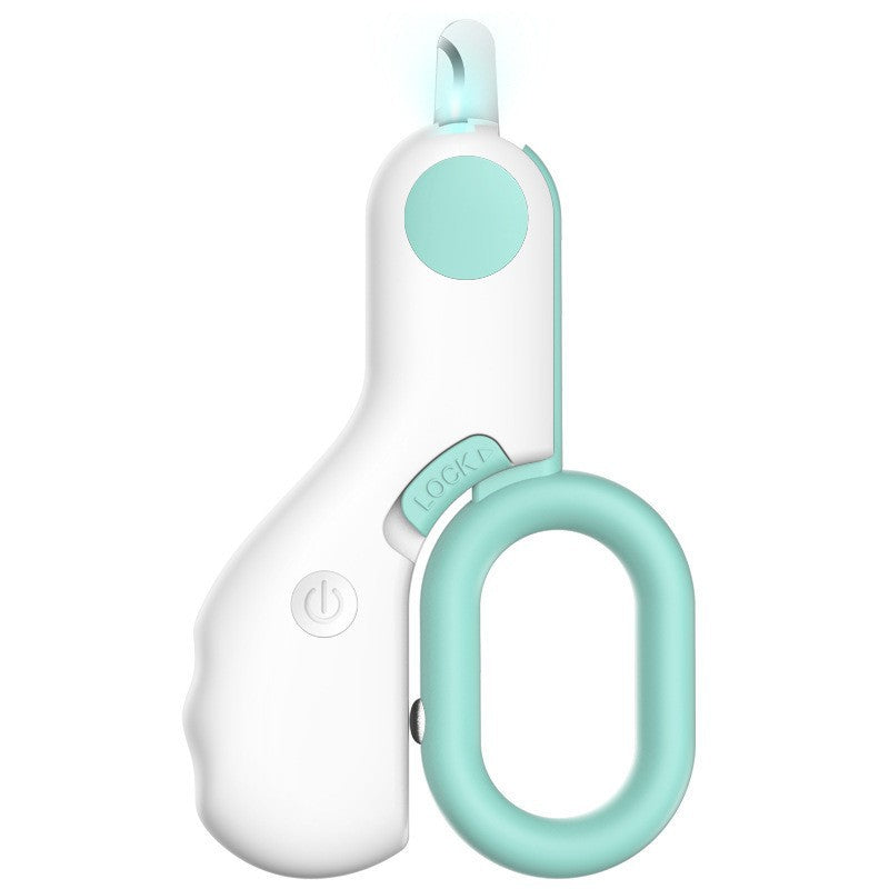LED Pet Nail Clippers with Light Stainless Steel Trimmer for Dogs and Cats