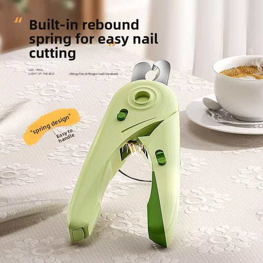 LED Pet Nail Clippers with Nail File