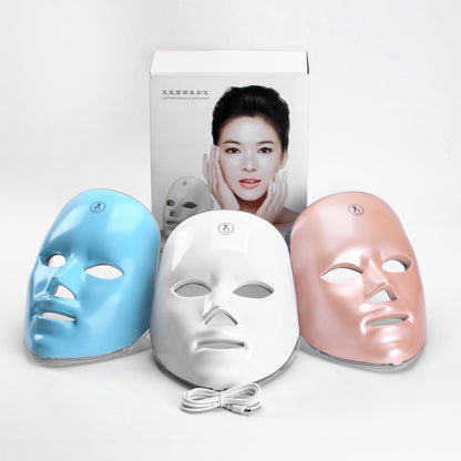 LED Photon Skin Rejuvenation Facial Mask with 7 Color Light Therapy
