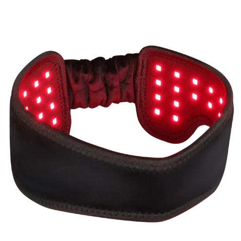 LED phototherapy headband for pain relief