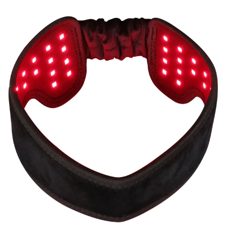LED phototherapy headband for pain relief