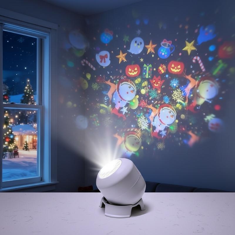 LED Projection Night Light with Rotating Effects