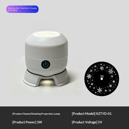 LED Projection Night Light with Rotating Effects
