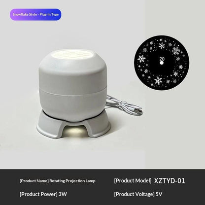 LED Projection Night Light with Rotating Effects
