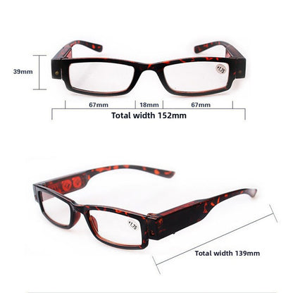 LED Reading Glasses with Anti-Blue Light