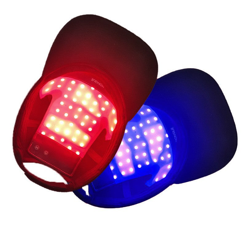 LED Red Blue Light Hair Growth Cap