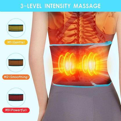 LED Red Light Therapy Belt with Heating and Vibration