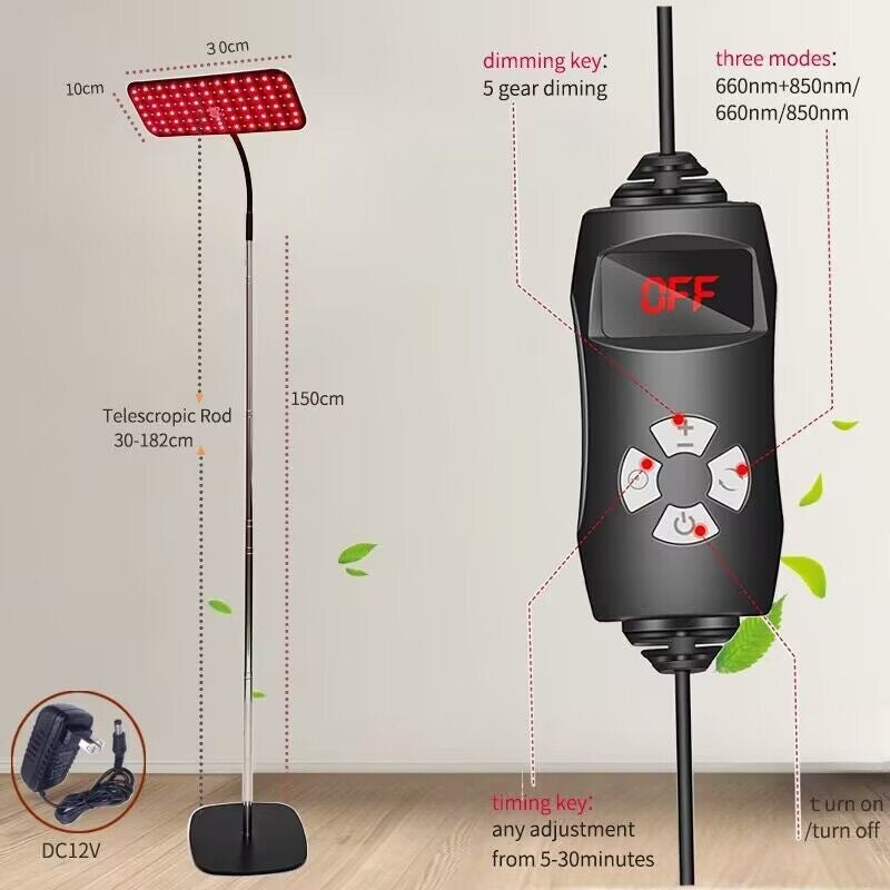 LED Red Light Therapy Lamp