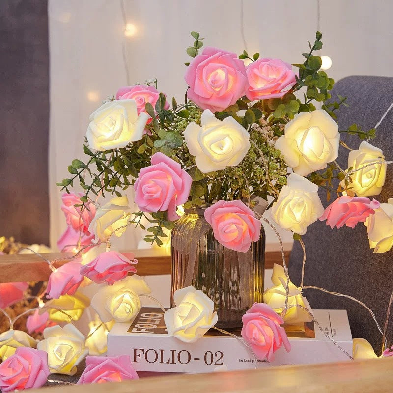 LED Rose Light String for Indoor Decoration