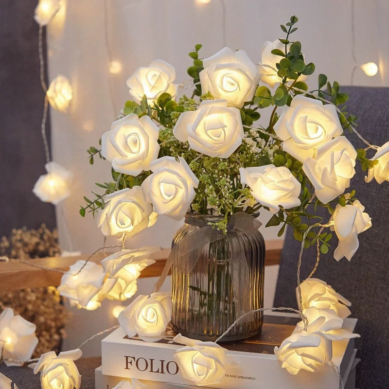 LED Rose Light String for Indoor Decoration