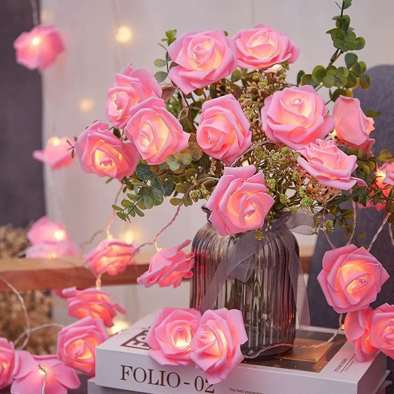 LED Rose Light String for Indoor Decoration