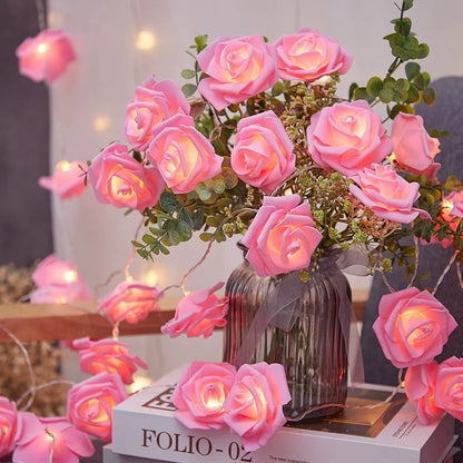 LED Rose Light String for Indoor Decoration