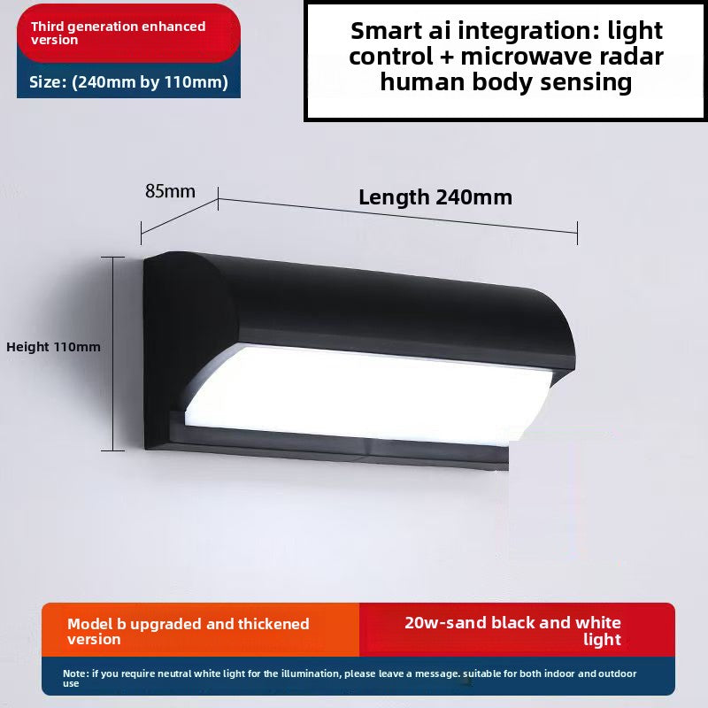 LED Sensor Wall Light with Motion Detection