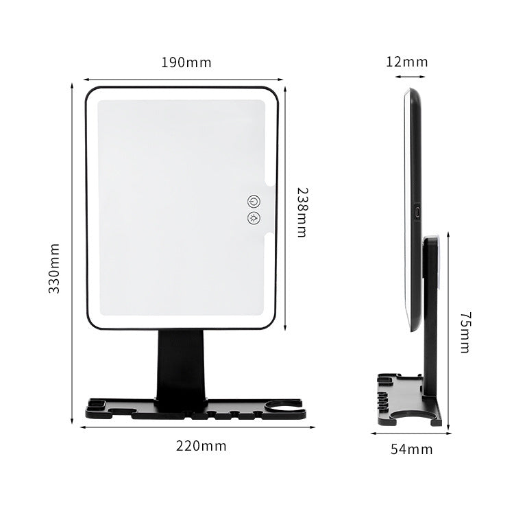 Led Shower Anti-Fog Mirror Suction Cup Makeup Mirror