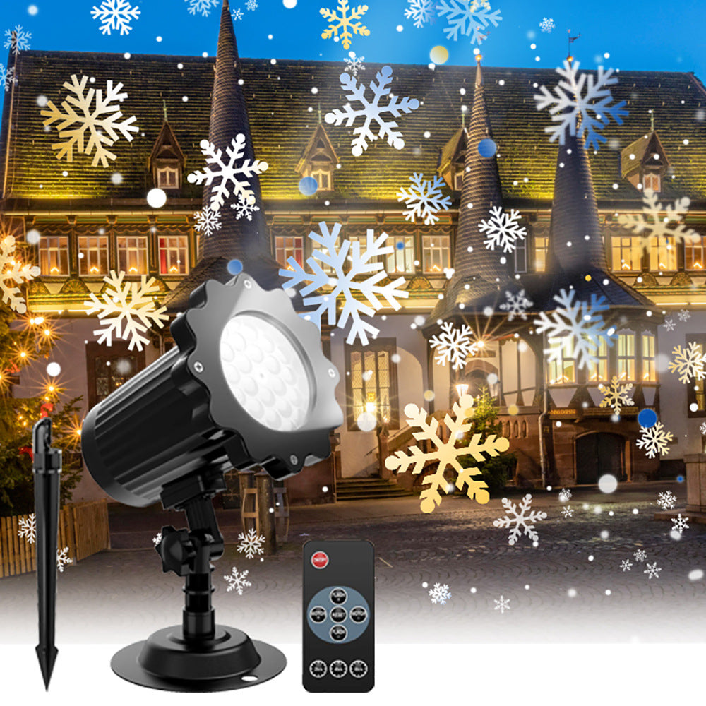 LED Snowflake Projection Light