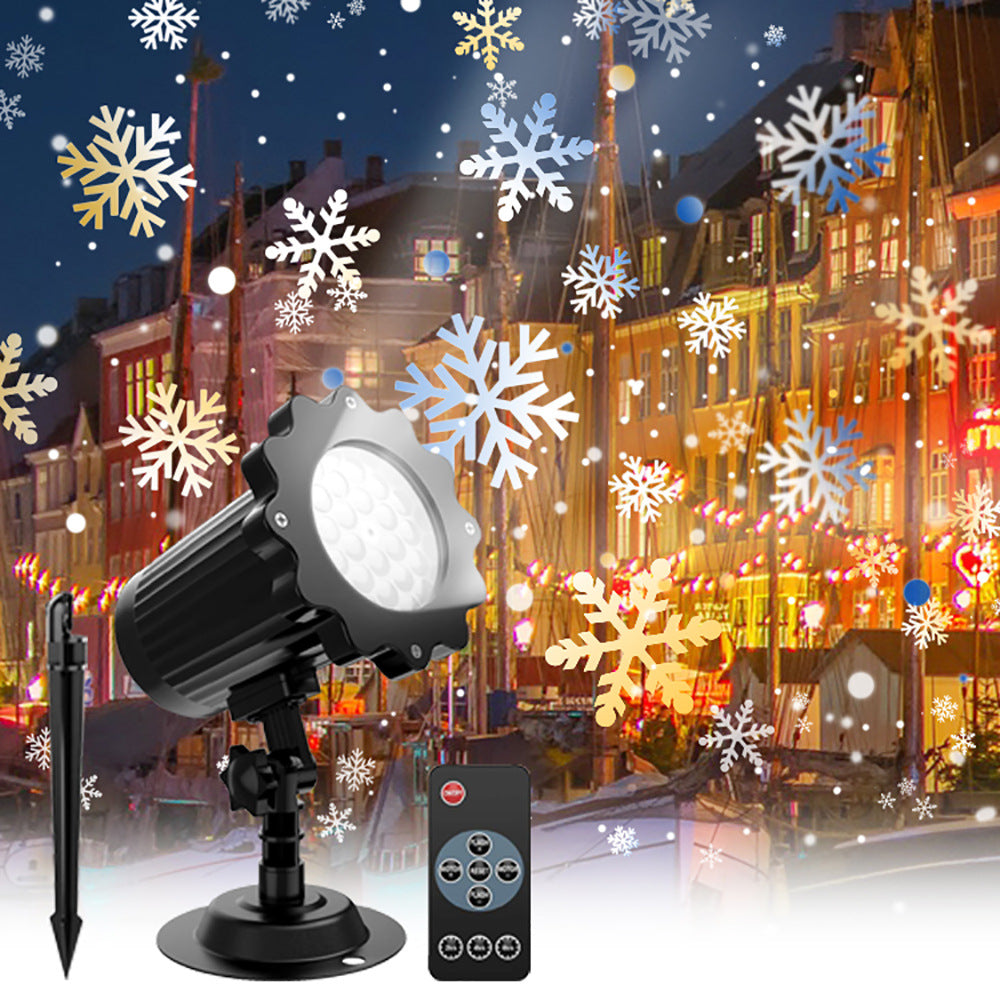 LED Snowflake Projection Light